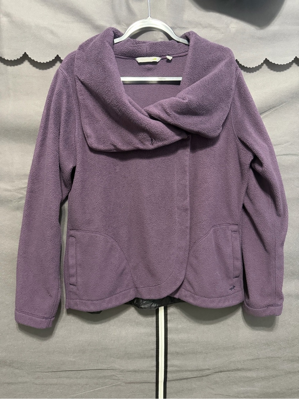 Horny Toad Purple Asymmetrical Wrap Fleece